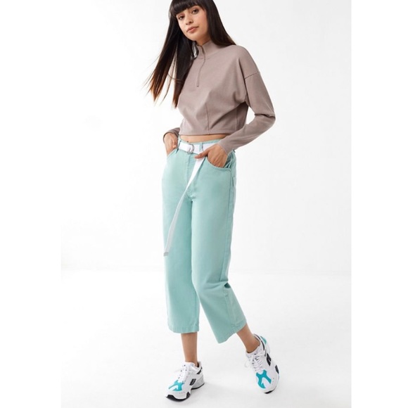 LF MARKEY Big Boys Jeans High rise straight Mint - Picture 5 of 8